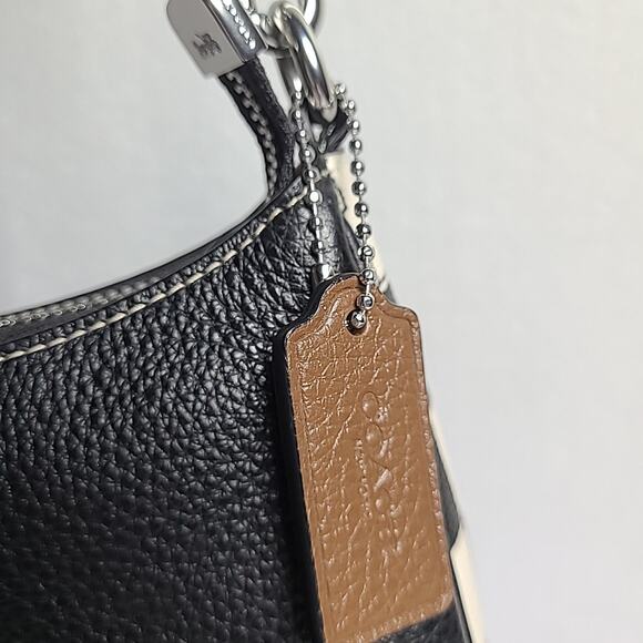 COACH Teri Crossbody Shoulder Bag Checkerboard Chalk/Black Coachtopia CR103 - Picture 8 of 10